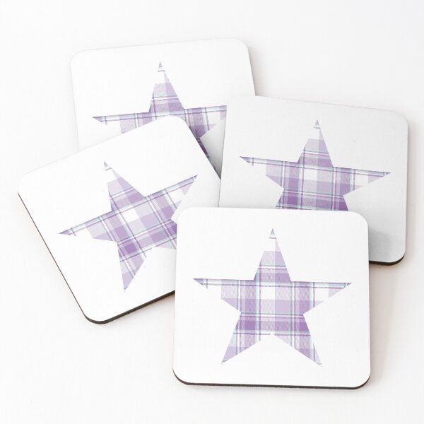Item preview, Purple gingham star designed and sold by lilsdefleur.