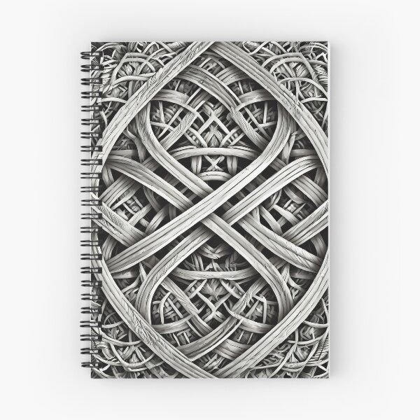 Item preview, Celtic Knot Woven Metal Grayscale Art designed and sold by pASob-dESIGN.