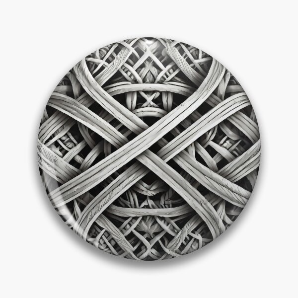 Item preview, Celtic Knot Woven Metal Grayscale Art designed and sold by pASob-dESIGN.