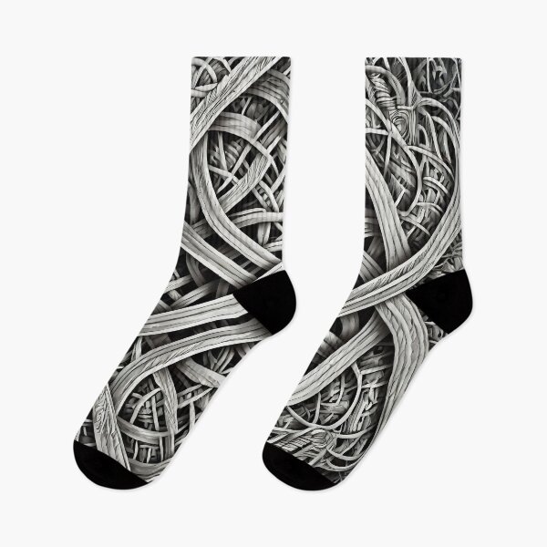 Item preview, Celtic Knot Woven Metal Grayscale Art designed and sold by pASob-dESIGN.