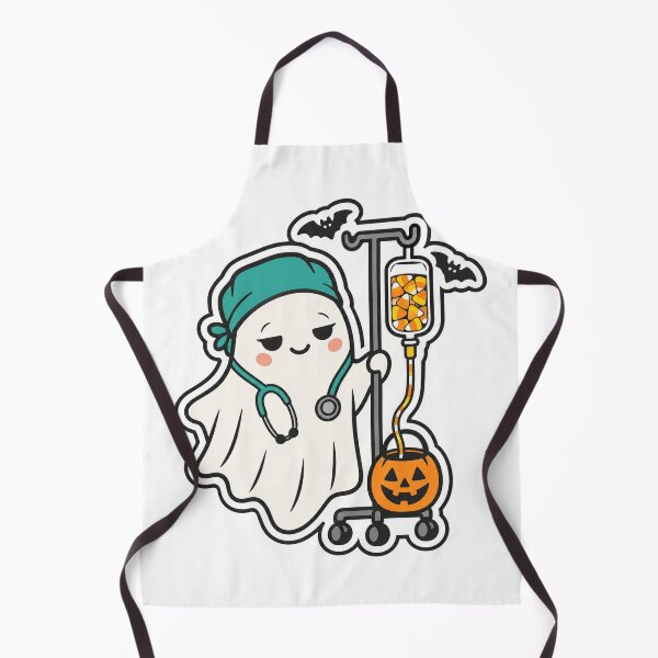 Item preview, Halloween Night Shift Nurse Ghost With Candy Corn IV designed and sold by eignvalue.