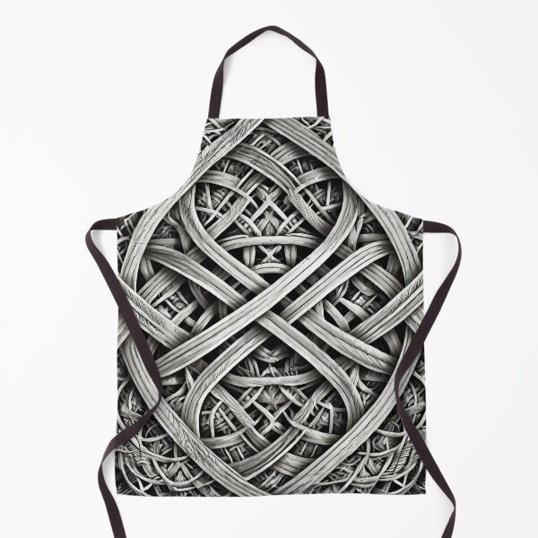 Item preview, Celtic Knot Woven Metal Grayscale Art designed and sold by pASob-dESIGN.