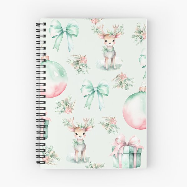 Item preview, Watercolor Christmas Deer Bows Presents designed and sold by Feeling Artsy.