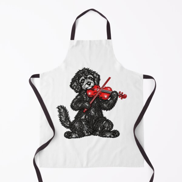 Item preview, Black Dog Playing Violin Funny Music Lover designed and sold by Kladhadredo.