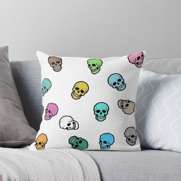 Item preview, Minimalist Colorful Skull Pattern designed and sold by DaliMustache.