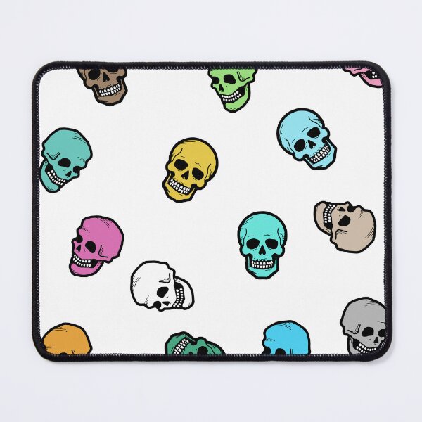 Item preview, Minimalist Colorful Skull Pattern designed and sold by DaliMustache.