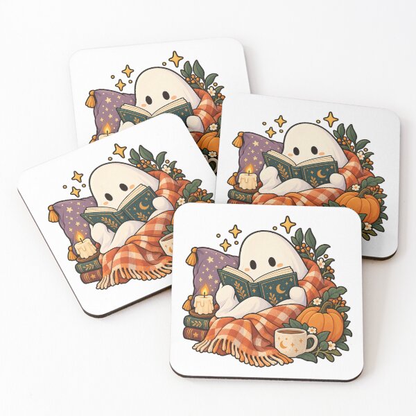 Item preview, Cute Ghost Reading Book Spooky Autumn Bookworm designed and sold by Apex Designs.