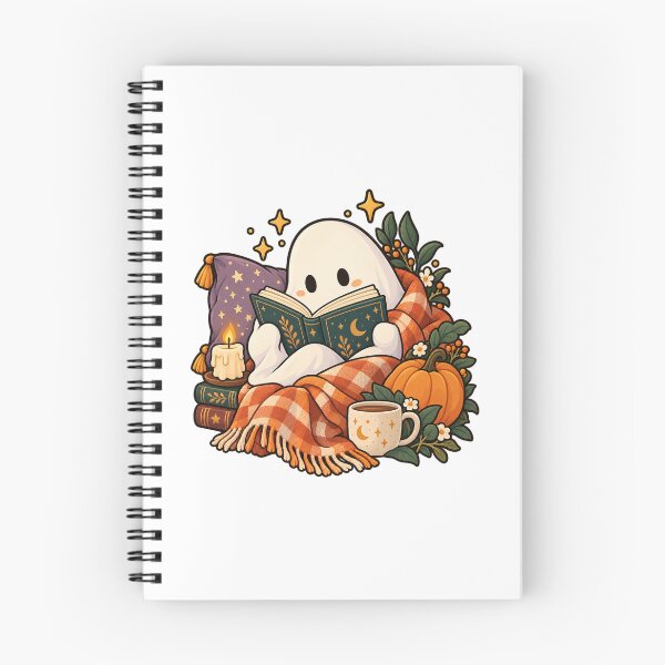 Item preview, Cute Ghost Reading Book Spooky Autumn Bookworm designed and sold by Apex Designs.