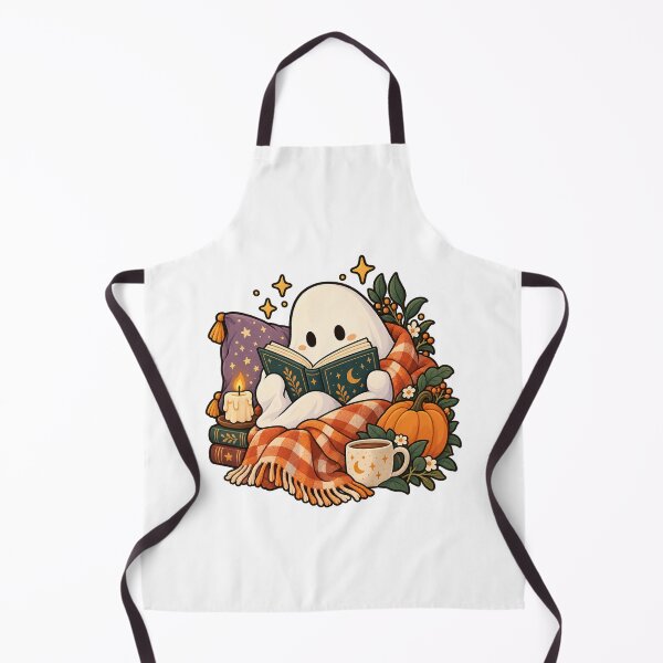 Item preview, Cute Ghost Reading Book Spooky Autumn Bookworm designed and sold by Apex Designs.