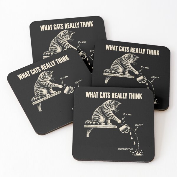 Item preview, What Cats Really Think Funny Cat Physics Humor designed and sold by Kladhadredo.