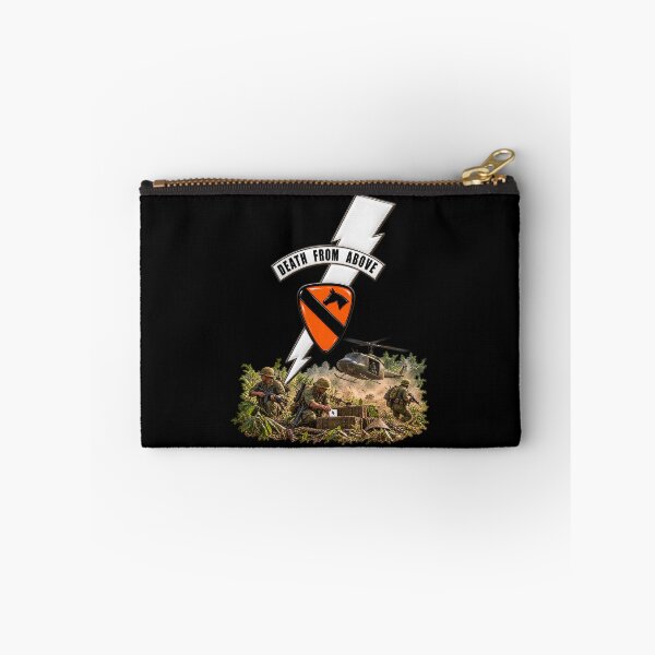 Item preview, 1st Cavalry Div - Death Card - VN - with Vietnam Scene - 3D - Transparent designed and sold by Military Insignia Products.