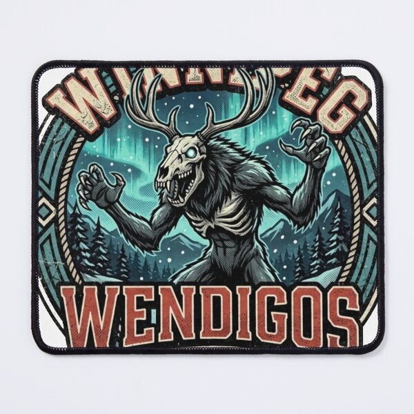 Item preview, Winnipeg Wendigos Vintage Sports Jersey Crest - Retro Hockey T-Shirt Design designed and sold by ElegantPeople.