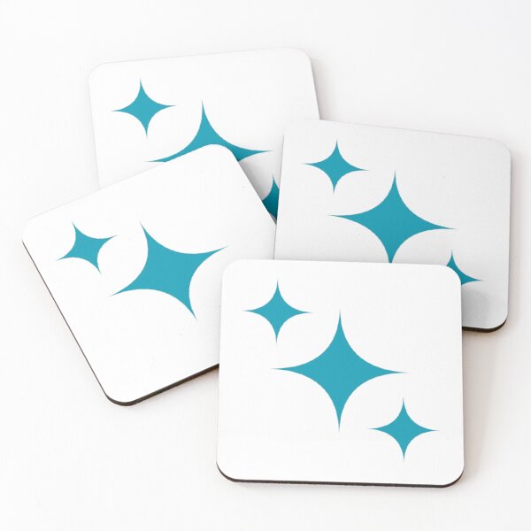 Item preview, Magical Sparkles in Turquoise Blue - Minimalist Bright Stars designed and sold by Almendra-92.