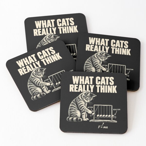 Item preview, What Cats Really Think Funny Cat Physics Humor designed and sold by Kladhadredo.