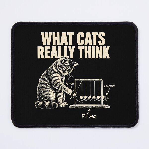 Item preview, What Cats Really Think Funny Cat Physics Humor designed and sold by Kladhadredo.