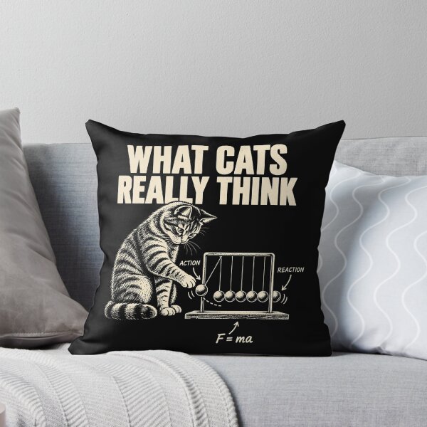 Item preview, What Cats Really Think Funny Cat Physics Humor designed and sold by Kladhadredo.