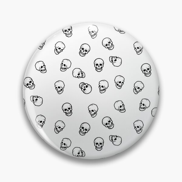 Item preview, Minimalist Black and White Skull Pattern designed and sold by DaliMustache.