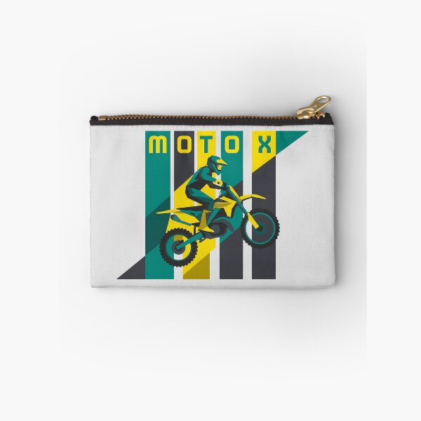 Item preview, Moto X Motocross Rider Retro Rayas Verticales Gráfico Geométrico designed and sold by KiwiRider.