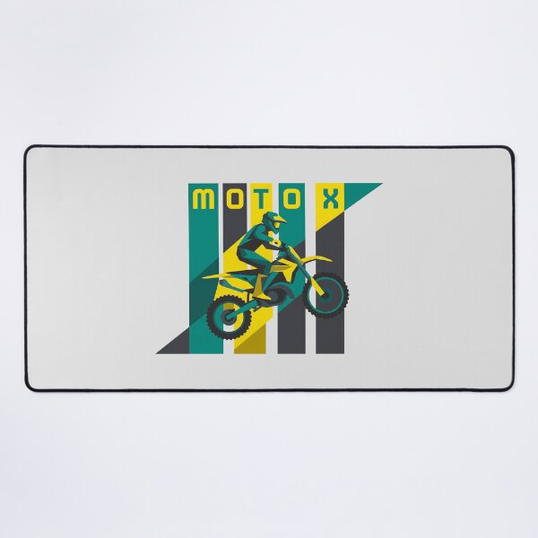 Item preview, Moto X Motocross Rider Retro Vertical Stripes Geometric Graphic designed and sold by KiwiRider.