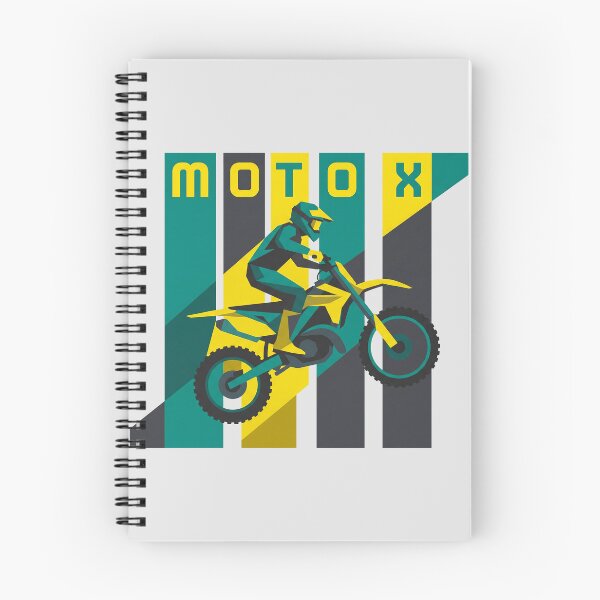Item preview, Moto X Motocross Rider Retro Rayas Verticales Gráfico Geométrico designed and sold by KiwiRider.