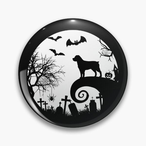 Item preview, Halloween Rottweiler and Moon Spooky Night Dog Silhouette designed and sold by elisarasada.