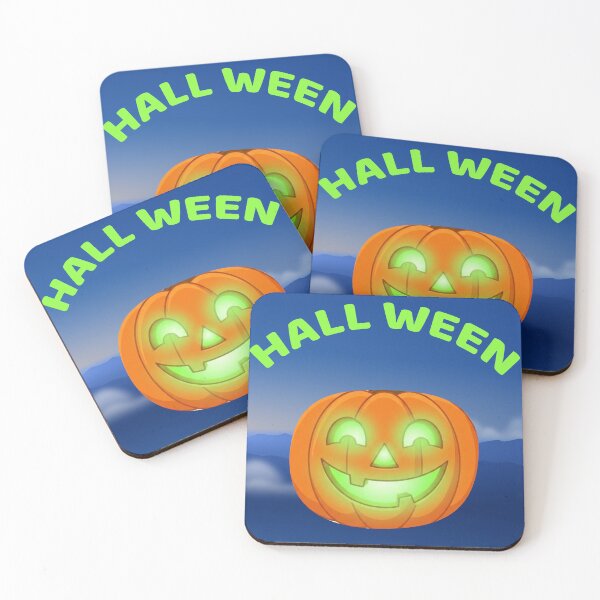 Item preview,  Glowing Green Smiling Pumpkin Halloween Aesthetic designed and sold by hepopatterns.