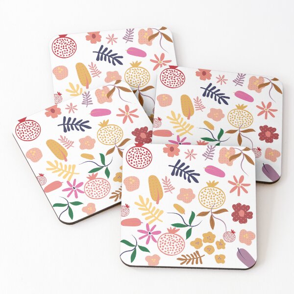 Item preview, Playful Botanical Folk Pattern – Colorful Floral & Nature Motifs designed and sold by Qualali Studio.