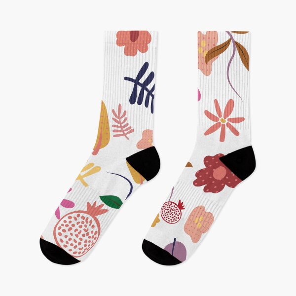 Item preview, Playful Botanical Folk Pattern – Colorful Floral & Nature Motifs designed and sold by Qualali Studio.
