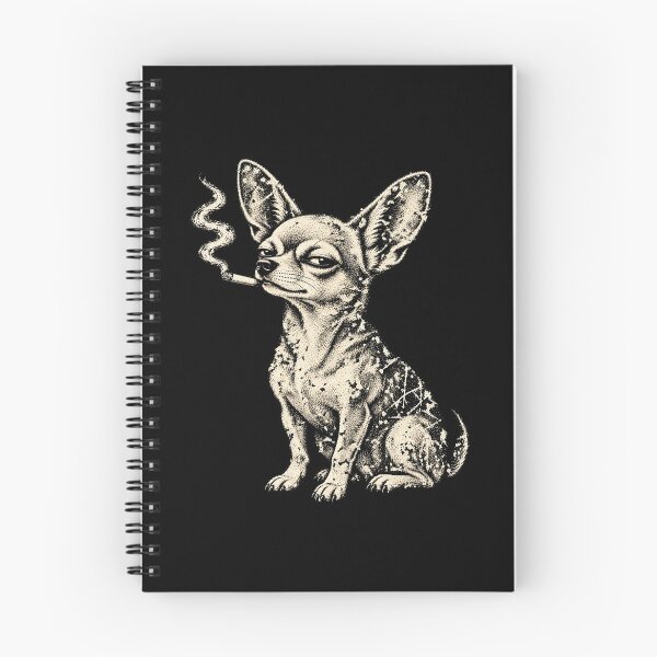 Item preview, Smoking Chihuahua Funny Grumpy Dog Vintage Art designed and sold by Kladhadredo.