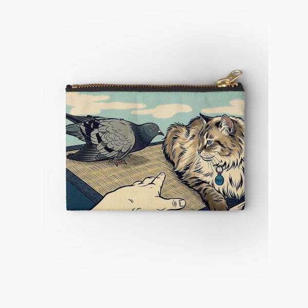Item preview, Cat, pigeon, animal, love, peace, Japan, coexistence designed and sold by citravisuel.