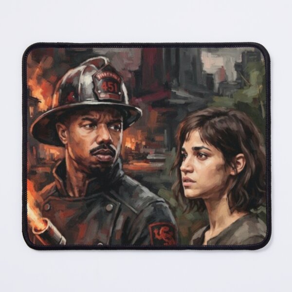Item preview, Fahrenheit 451 Sci-Fi Drama Fine Art Tribute designed and sold by Art's Diner.