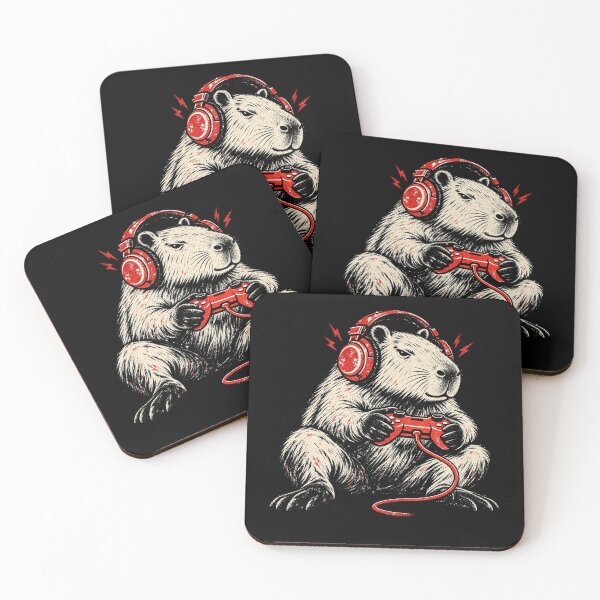 Item preview, Capybara Gamer Playing Video Games Funny Gaming designed and sold by Kladhadredo.