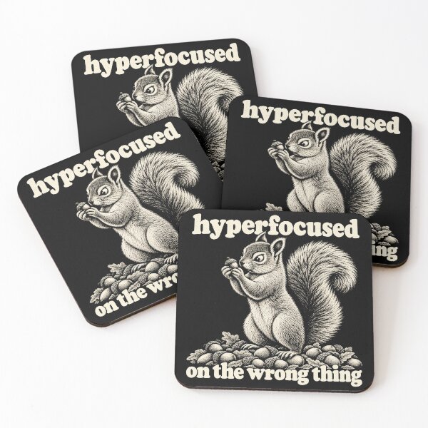 Item preview, Hyper Focused On The Wrong Thing Funny Squirrel designed and sold by Kladhadredo.