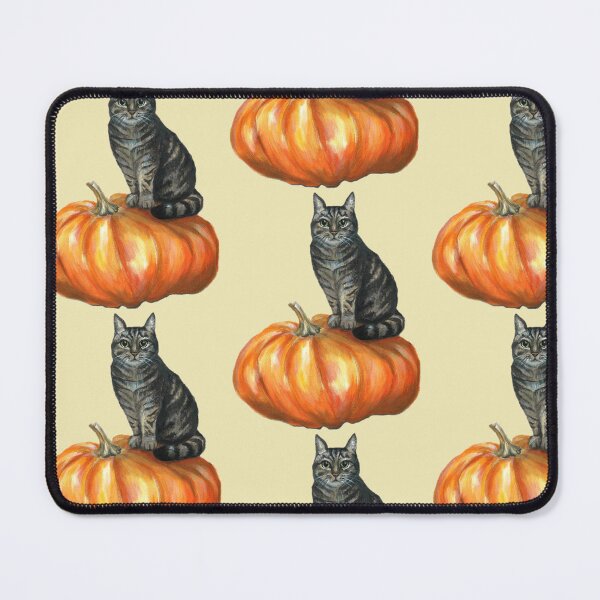 Item preview, Cat on a Pumpkin designed and sold by Rubymarieprints.