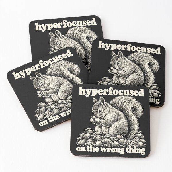 Item preview, Hyper Focused On The Wrong Thing Funny Squirrel designed and sold by Kladhadredo.