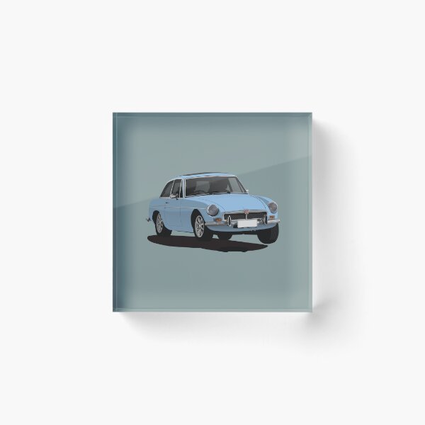 Item preview, Light Blue MG MGB GT Coupe designed and sold by knappidesign.