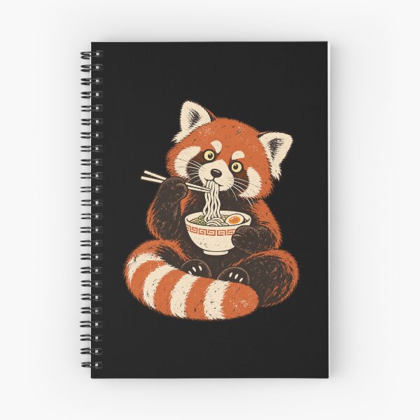 Item preview, Red Panda Eating Ramen Noodles Cute Japanese Food designed and sold by Kladhadredo.