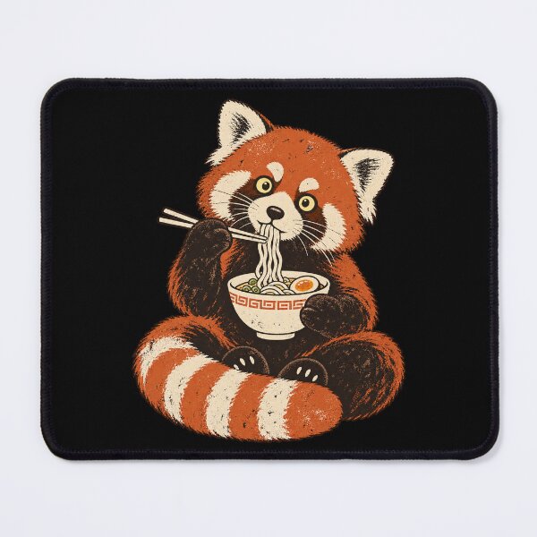 Item preview, Red Panda Eating Ramen Noodles Cute Japanese Food designed and sold by Kladhadredo.