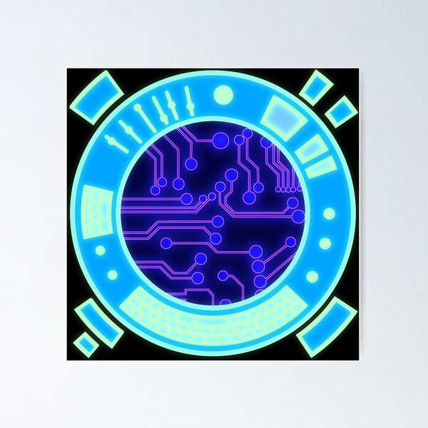 Item preview, Cyber Circle designed and sold by BadAppleGraphic.