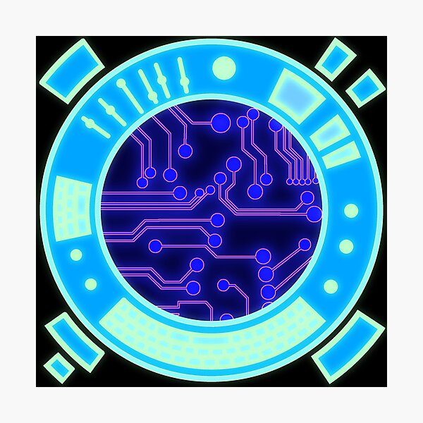 Item preview, Cyber Circle designed and sold by BadAppleGraphic.