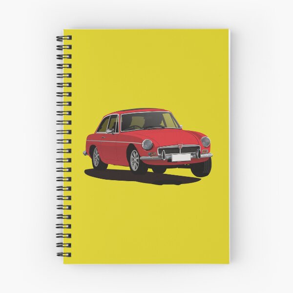 Item preview, Red MG MGB GT Coupe Illustration designed and sold by knappidesign.