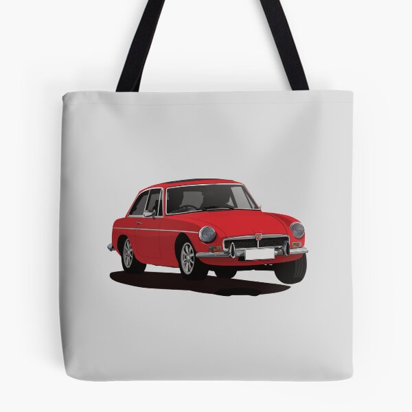 Aperçu de l'œuvre Illustration d'une MG MGB GT Coupé rouge créée et vendue par knappidesign.