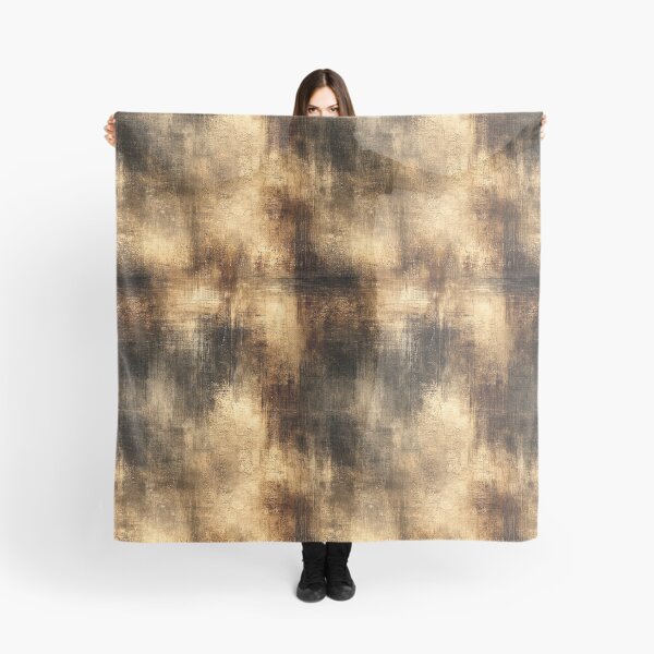 Item preview, Smoky Charcoal and Gold Weathered Plaster Art designed and sold by Piotrek0001.