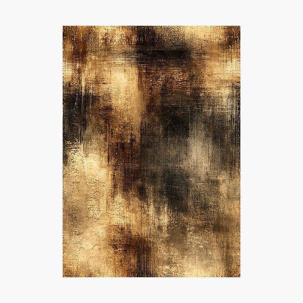 Item preview, Smoky Charcoal and Gold Weathered Plaster Art designed and sold by Piotrek0001.