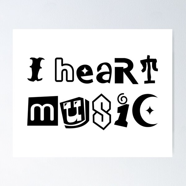 Item preview, I HEART MUSIC designed and sold by AmbientArtCo.