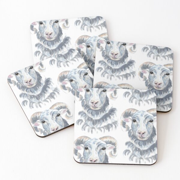 Item preview, Ram Portrait – Countryside Animal Art designed and sold by Rubymarieprints.