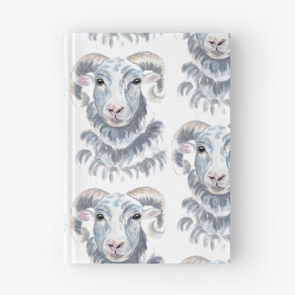 Aperçu de l'œuvre Portrait de bélier – Art animalier champêtre créée et vendue par Rubymarieprints.