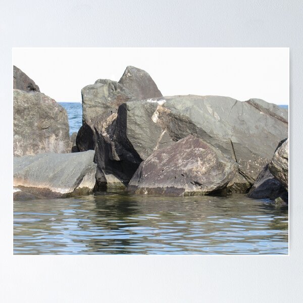 Item preview, Where the Rocks Meet the Lake - Toronto Islands Photography designed and sold by Julia N.