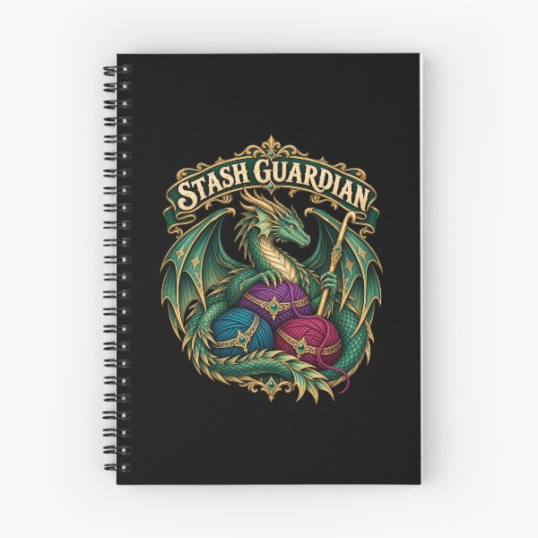 Item preview, Stash Guardian Fantasy Dragon Crochet designed and sold by Text2tee.