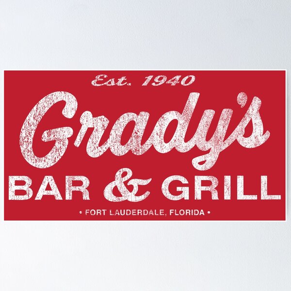 Artikelvorschau, Grady's Bar & Grill - Fort Lauderdale, Florida, gegründet 1940 entworfen und verkauft von brianhillDESIGN.